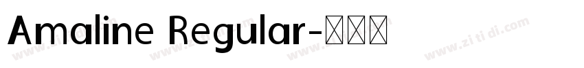 Amaline Regular字体转换